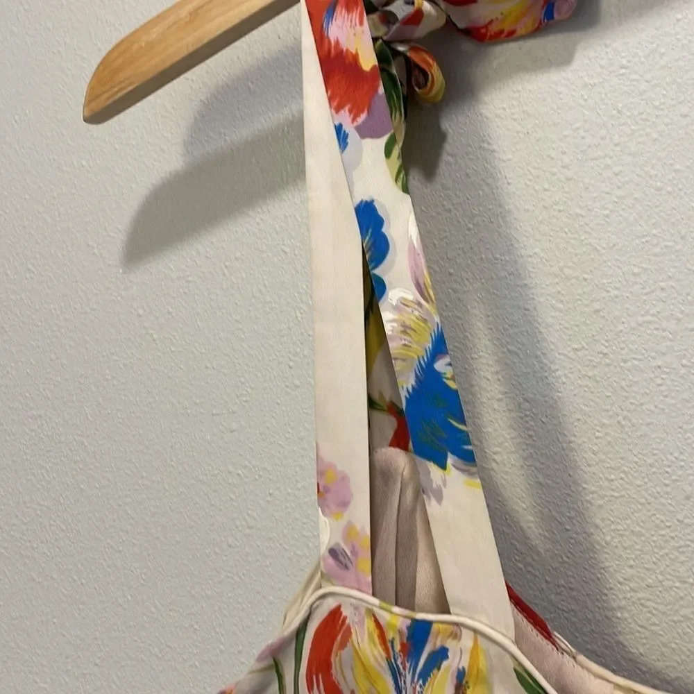Leifsdottir woman’s silk flowered dress - Picture 7 of 14